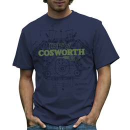 Cosworth DFV Mens T-shirt Blue