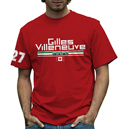 GILLES VILLENEUVE Mens T-shirt